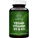 Vitamin D3 & K2 (60 Vegan Capsules) - MRM Nutrition - Vitamina